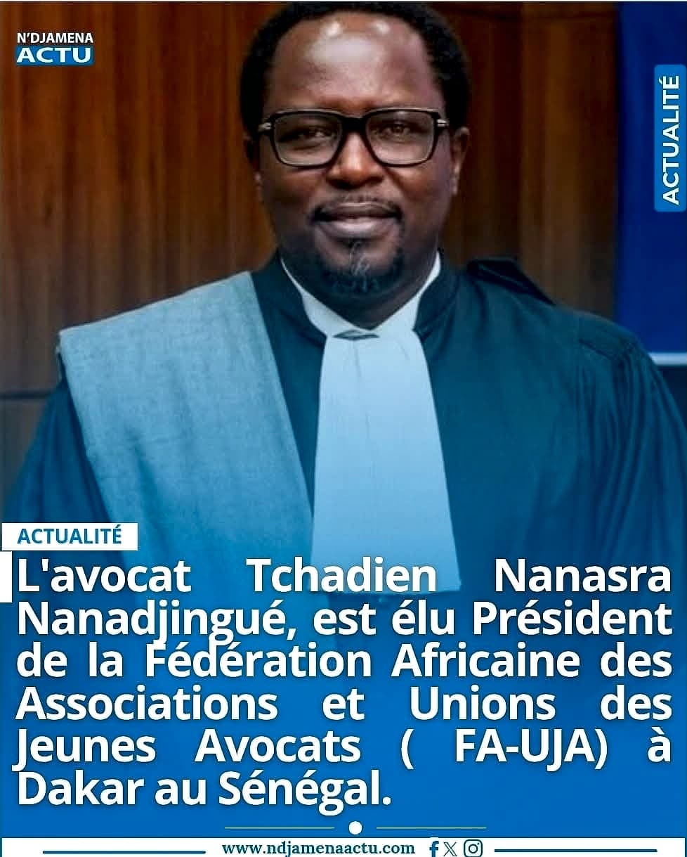 Me Frédéric NANADJINGUE, élu Président de la FA-UJA à Dakar