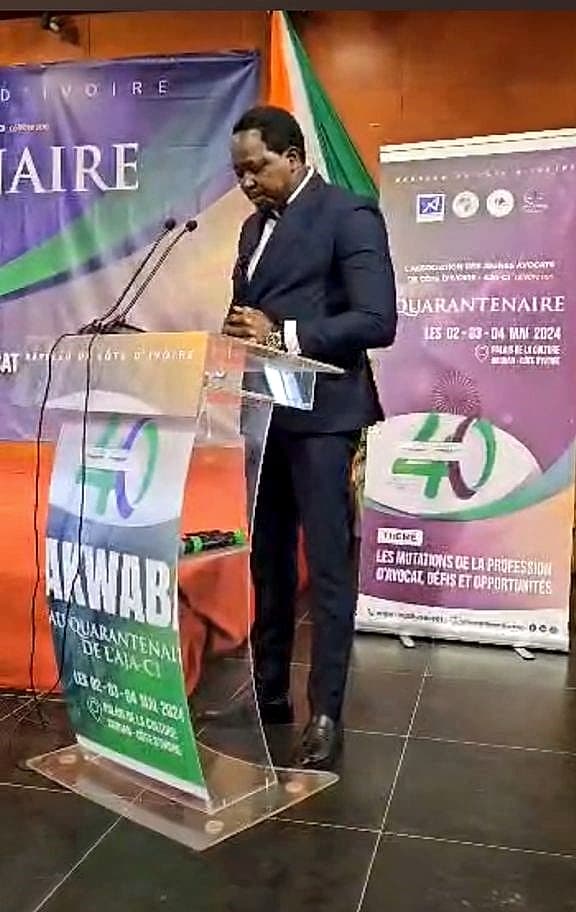 Quarantenaire de l’AJA-CI, à Abidjan — « Les mutations de la profession d’avocat : défis et opportunités »